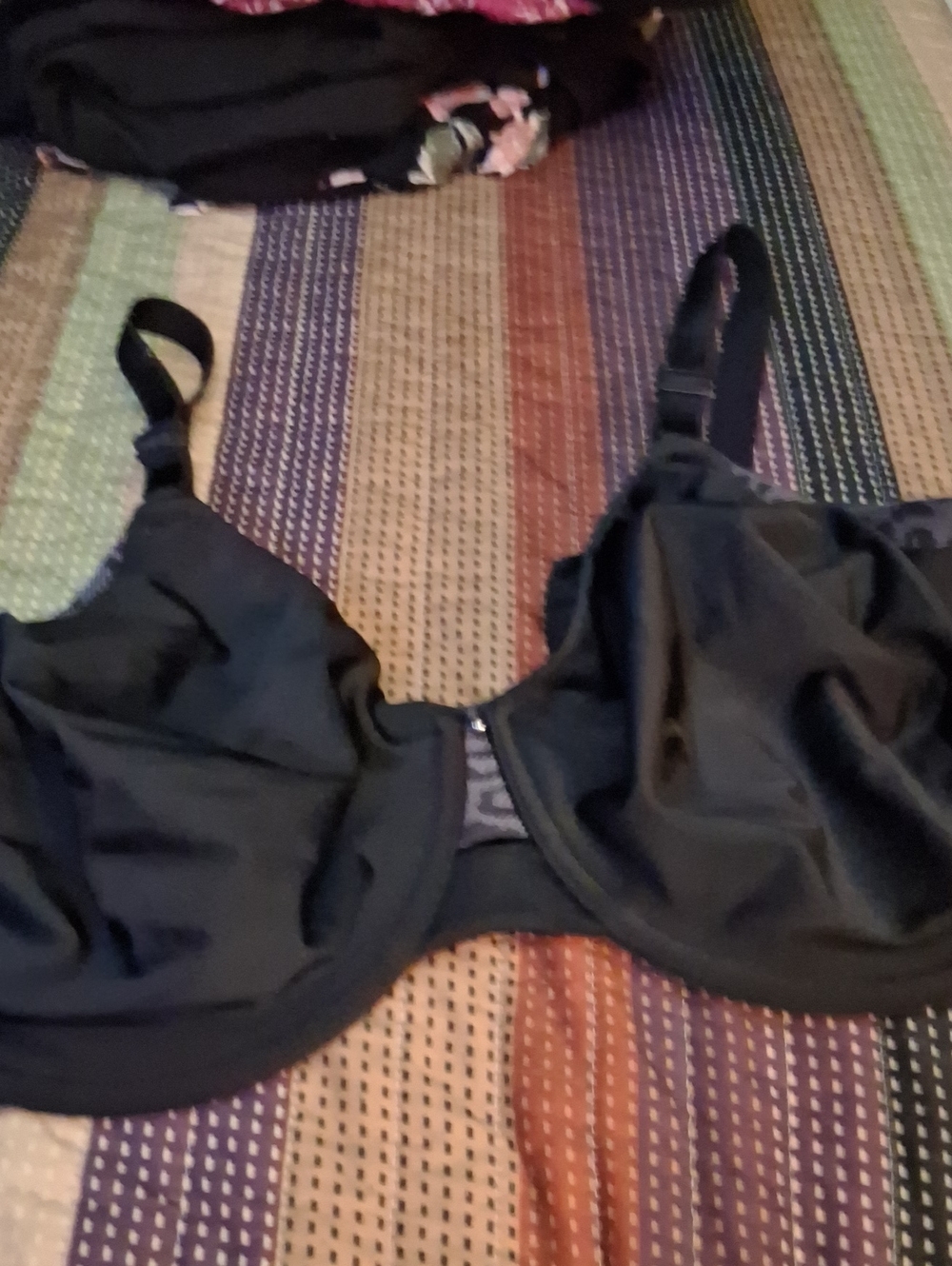 Olga Black Full Coverage Underwire Bra